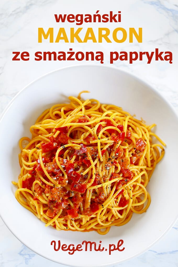 Makaron ze smażoną papryką